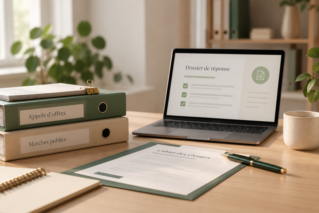 Bureau moderne pour appels d’offres