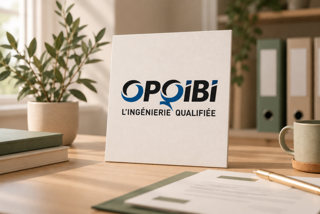 Plaque OPQIBI dans un bureau chaleureux